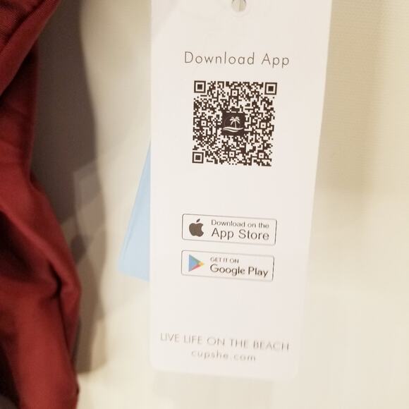 Cupshe NEW Burgundy Red One Piece Swimsuit Cross Over Tie Front Women's Size L - Picture 7 of 12